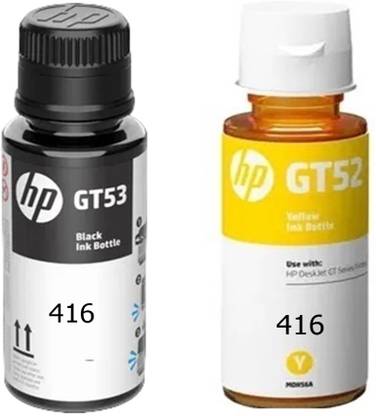 HP ORIGINAL INK BOTTLE FOR HP INK TANK WIRELESS 416 PRINTER BLACK & YELLOW COMBO Yellow Ink Bottle