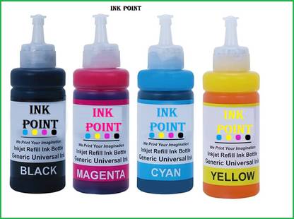 PRINTIFY Refill ink With Syringe For HP DeskJet 2729 Multi-function WiFi Color Printer Black + Tri Color Combo Pack Ink Bottle