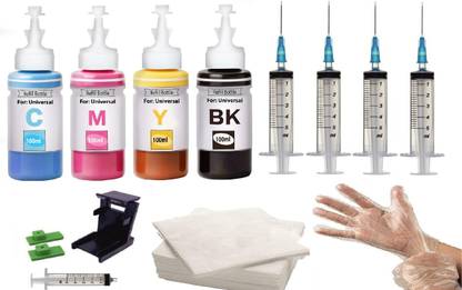 Salty Self Refill Kit for 2710 Printer 305 Ink Cartridge Compatible with 805, Black + Tri Color Combo Pack Ink Cartridge