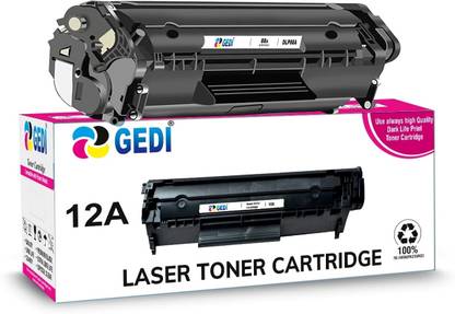 Gedi 12A / Q2612A Laser Toner Cartridge Compatible 1020 Plus, M1005, 1018 Printer Black Ink Cartridge