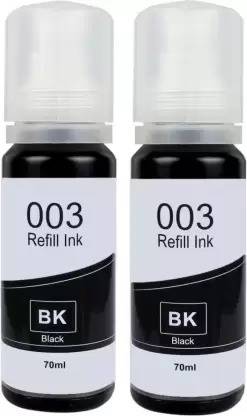 Skrill 001 , 003 , L3200 , L3210 , L3211 , L3215,L3216,L3250,L3252 Black - Twin Pack Ink Bottle