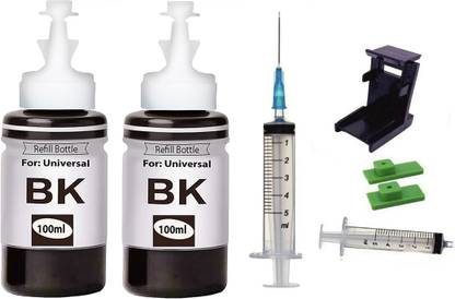 verena 2 Black Refill ink With 1 Syringe Compatible for 803, 680, 678 818 802 901 703 Black Ink Cartridge