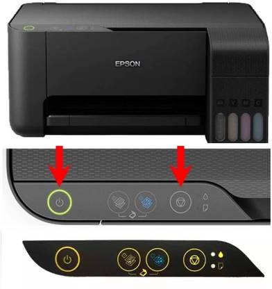 PRINTER PARTNER Control Panel Sticker-Display Sticker For Epson L3110 L3115 L3116 Black Ink Toner
