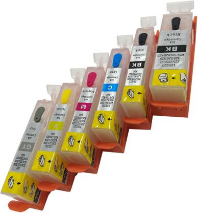 UV CN 725/726 EMPTY REFILLABLE CARTRIDGE WITH AUTO RESET CHIP (ARC) FOR USE IN IP 4870 /5170 / 5270/ 5370 6560 /MX 897 Black + Tri Color Combo Pack Ink Cartridge