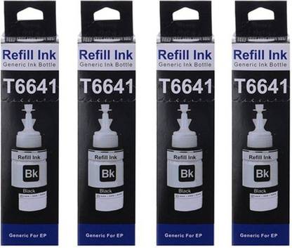 SP EPSON T6641 ,Black ink 4 pics for Epson L100 / L110 / L130 / L200 / L210 / L220 / L300 / L310 / L350 / L355 / L360 / L365 / L455 / L550 / L555 / L565 / L1300 printers Tri-Color Ink Cartridge