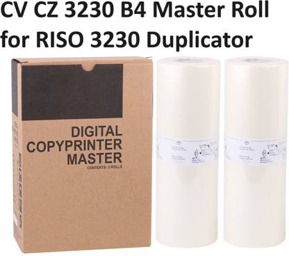 vavia CV CZ 3230 B4 Master Roll for RISO 3230 Duplicator (2 rolls per box) White Ink Cartridge