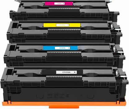 Go Toner cartridge Cf410a/Cf411a/Cf412a/Cf413a Set For Laserjet M452dn / M452dw / M452nw… Black + Tri Color Combo Pack Ink Toner