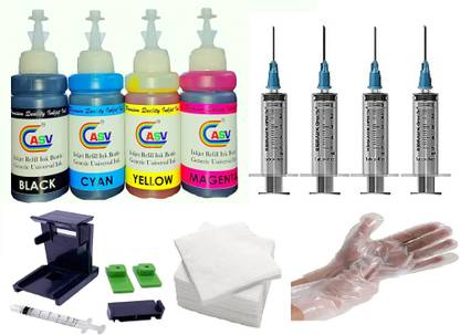 ASV Tool Kit Refill ink For -2331 Printer FOR 805/803/680/678/818/802/901/ full set Black + Tri Color Combo Pack Ink Cartridge
