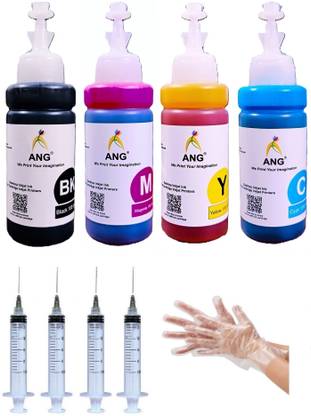 Ang Refill kit For Can- MG3570, TS207, TS307, MX377, MP145 and all other cartridge Black + Tri Color Combo Pack Ink Bottle