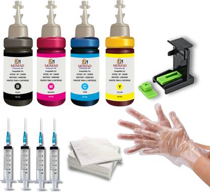 Momad Refill ink kit for HP 805,803,680,678,682,818,802,703,704 canon 88,98 Black + Tri Color Combo Pack Ink Cartridge
