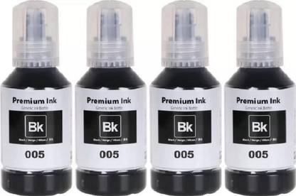 spotink Refill Ink 005 Black Pack 4 For Epson Ink Printers Black Ink Bottle