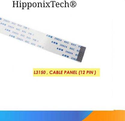 HipponixTech Display control Panel cable Epson L3150,L3152,L3156,L3250 (12 PIN CABLE ) White Ink Toner