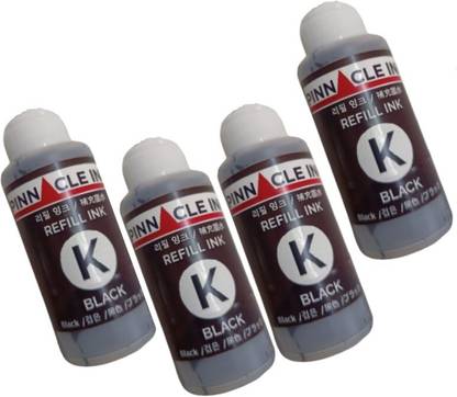 PINNACLE Refill Compatible Ink For DeskJet 2621 All-in-One Printer(Black All) All BK Black Ink Bottle