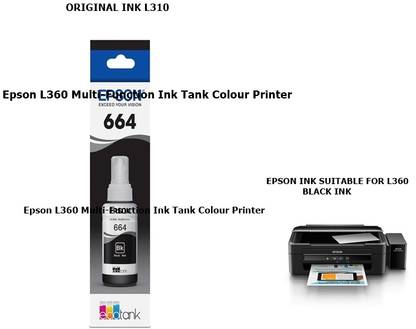 EPS ORIGINAL Epson L360 Multi-function Color Ink Tank Printer Black Ink Bottle