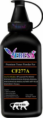 verena 77A Black / CF277A Toner Cartridge Compatible for M305 Printers (Without CHIP) Black Ink Toner Powder