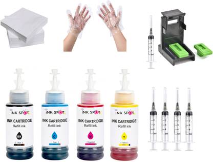 Inkspot Ink For hp DeskJet Ink Advantage 2335 Multi-function Printer With HP 682 Ink Black + Tri Color Combo Pack Ink Bottle