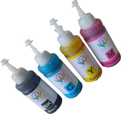 inkpoint REFILL INK Compatible With Epson Ink Tank L130 L220 L310 L360 L365(100ML EACH) Black + Tri Color Combo Pack Ink Bottle