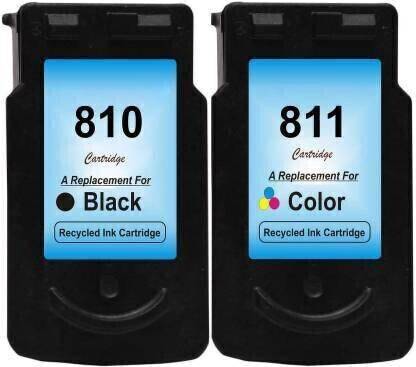 trendvision PG 810 & PG 811 COMBO INK CARTRIDGES FOR Mp245,Mp276,Mp486,Mx416,Ip2772,Ip2770 Black + Tri Color Combo Pack Ink Cartridge
