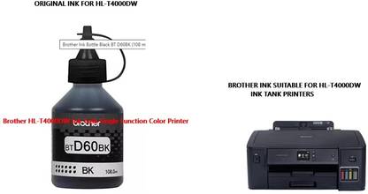 BROTHE Brother HL-T4000DW A3 WIFI Ink Tank Single Function Color Printer Black Ink Bottle