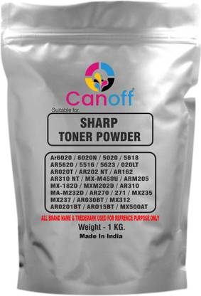 canoff High Quality Ultra Dark Toner Powder 1kg. For Sharp Ar6020/6020N/5020/5618 Black Ink Toner Powder
