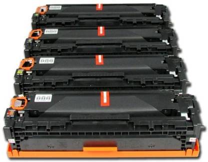 wetech 202A/CF500 Toner Cartridge Black + Tri Color Combo Pack Ink Toner