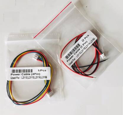 Krishna Toner Original Power Supply Cable Set (4+2+2 Pin) for Epson 3110,L3115,L3150,L3156 Black Ink Toner