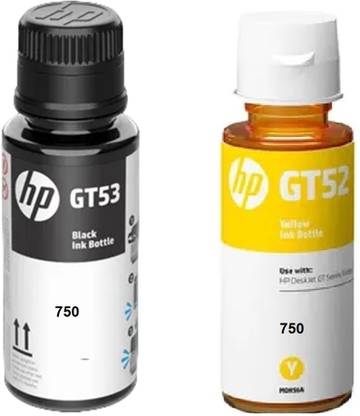 HP ORIGINAL INK BOTTLE HP 750 ALL IN ONE SMART TANK PRINTER Black & Yellow Yellow Ink Bottle
