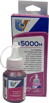 PRINTZONE BT 5000M Refill Ink Replacement for Brother HL T4000DW , DCP - T220 ,DCP - T300 ,DCP - T310 ,DCP - T420W ,DCP - T500W ,DCP - T510W , DCP -T520W ,DCP - T700W , DCP -T710W , DCP -T720DW ,DCP - T8200DW , DCP -T825DW ,MFC - T800W , T810W , T910DW , T920DW , T925DW , T4500DW Magenta Magenta Ink Bottle