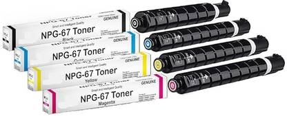 canoff NPG-67 Toner Set for Image runner Advance C3320/C3325/C3330/C3520/C3530 Printers Black + Tri Color Combo Pack Ink Toner