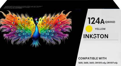 Inkston 124A YELLOW CM1015 MFP CM1017 MFP,1600, 2600N,2605 dn,2605 dtn,2605 PRINTER Yellow Ink Toner