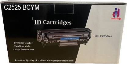 ID Cartridge C 2525 Toner Cartridge Black + Tri Color Combo Pack Ink Toner