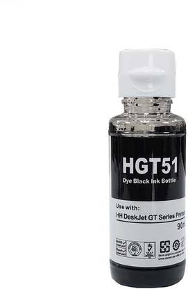 JIMIGO GT51 Refill Ink for HP Inktank 310, 315, 319, 410, 415, 419, GT5810, GT5820 Black Ink Bottle