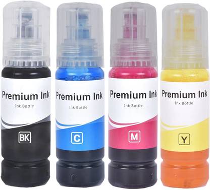Good One Ink For 001/003 L3110,L3100,L3115,L4150,L5190,L6160 ,L6170,L3250 Black + Tri Color Combo Pack Ink Bottle