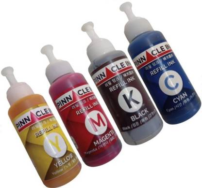 PINNACLE 4 Compatible ink For Canon PIXMA G3415 Black + Tri Color Combo Pack Ink Bottle
