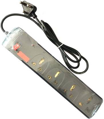 S S Enterprises Power Extension Strip (1 Switch + 4 Socket) With Heavy Duty Adapter 1.5 Yard Black Ink Toner
