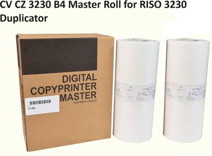 vavia CV CZ 3230 B4 Master Roll for RISO 3230 Duplicator (2 rolls per box) White Ink Cartridge