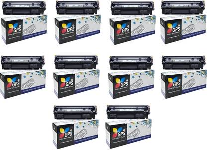 Black HP Laserjet M1005 Multifunction Laser Printer Toner Cartridge Pack Of 10 Pcs Black Ink Toner