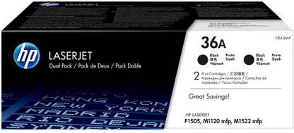 HP 36A LaserJet Black - Twin Pack Ink Toner