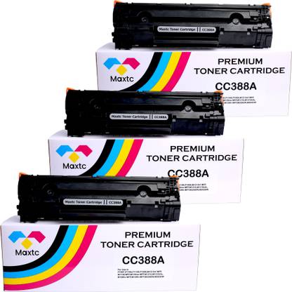 MAXTC CC388A Black Laser Toner Cartridge Compatible for P1007,P1106 Black Ink Toner