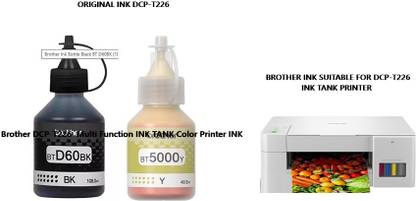 BROTHE Brother DCP-T226 Multi Function INK TANK Color Printer INK Yellow & Black Ink Bottle