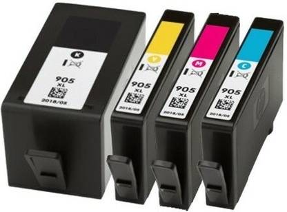 Dubaria 905 XL Ink Cartridge Compatible For HP 905 XL Ink Cartridge For Use In HP Pro 6970 & HP Pro 6960 Printers - Cyan, Magenta, Yellow & Black - Combo Value Pack Black + Tri Color Combo Pack Ink Cartridge