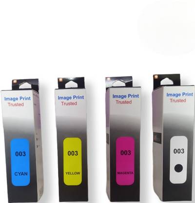 IMAGE PRINT 003 Ink Bottle Black + Tri Color Combo Pack Ink Bottle