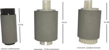 Kosh PICKUP ROLLER FOR COPIER AND PRINTER PACK OF 3 Black Ink Toner