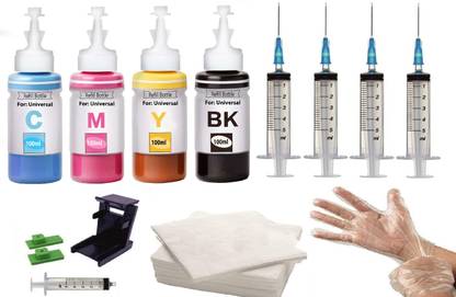 Salty Refill For Black + Tri Color Combo Pack Ink Cartridge