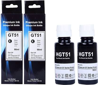 ASV GT51 Black Ink Tank Printer 115,310,315,316,319,410,415,419,500,515,516,2 black Black Ink Bottle