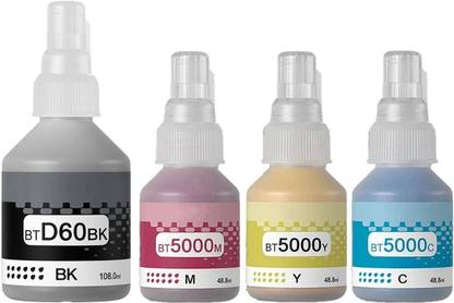 Good One INK Compatible For DCP T220,T310,T300,T510,T500,T910,T710,T400W,T450W, Black + Tri Color Combo Pack Ink Bottle