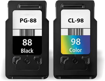 RODEX PG 88 & CL 98 Combo Ink Cartridge Black + Tri Color Combo Pack Ink Cartridge