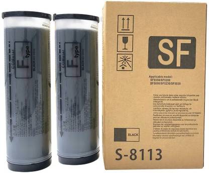 RODEX S8113 Compatible For Riso EZ Series RZ Series MZ Series SF series Pack of 2 Black Ink Cartridge