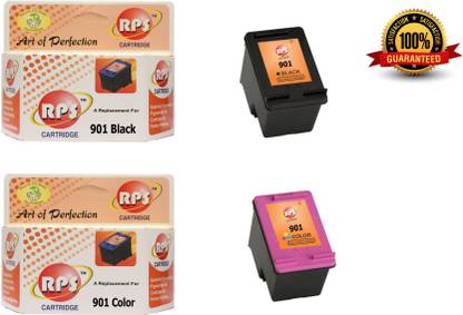 RPS 901 Black + 901 Color ( Black + Tri Color Combo Pack Ink Cartridge