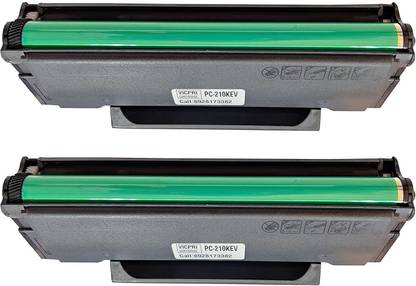 VICPRI PC-210KEV Toner Cartridge for Printers Pantem P2200 P2500 M6502 M6550 (2Pcs) Black Ink Cartridge